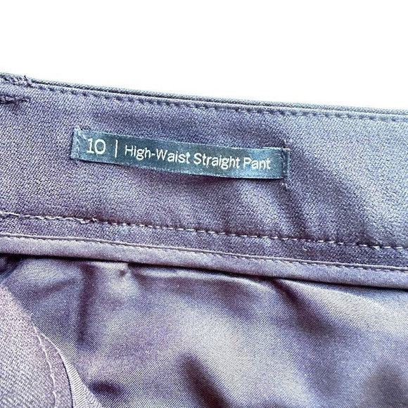 Talbots Women's Size 10 High Waist Straight Leg Pants Black Dress Office NWT - Picture 5 of 7